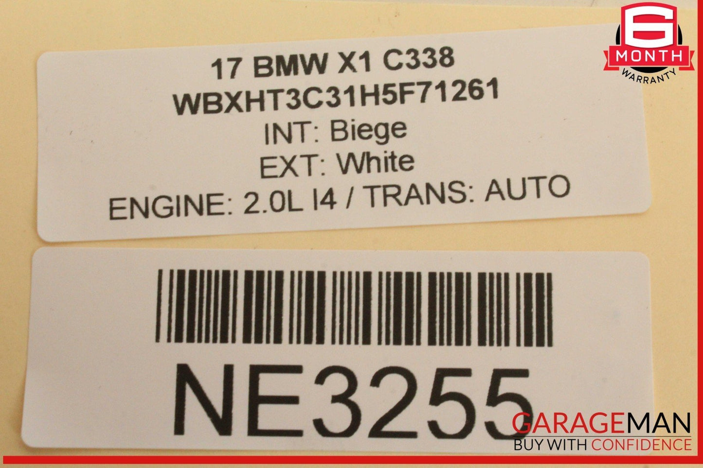 16-22 BMW X1 F48 X2 Brake Foot Stop Pedal w/ Sensor & Bracket 6856596 OEM