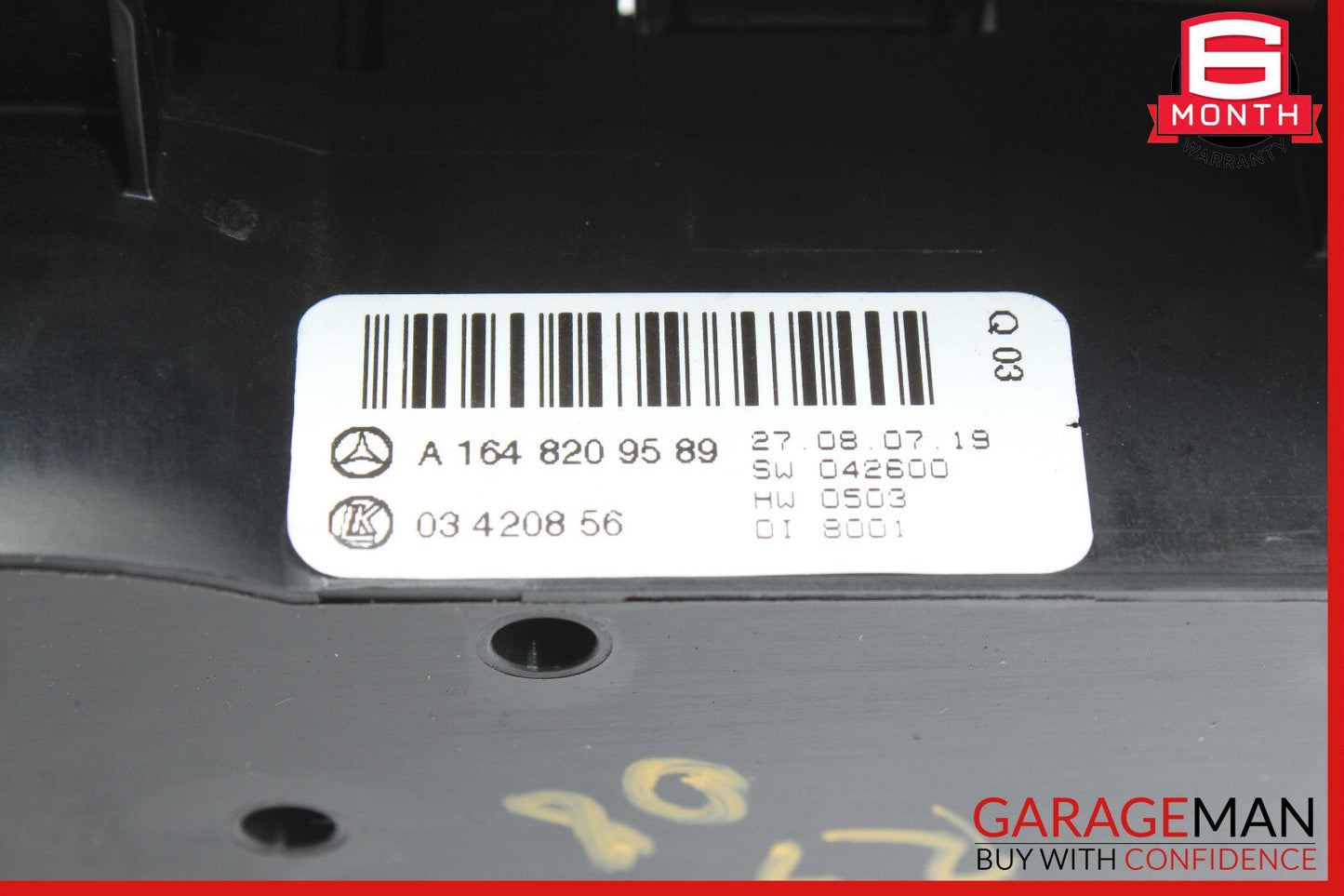 06-11 Mercedes W251 R350 ML450 Heater Climate Control Switch W/ Trim OEM