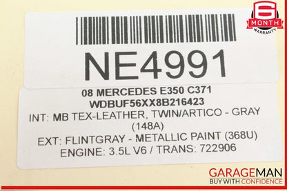 05-12 Mercedes W211 E350 CLK350 SLK300 ECU Engine Control Module Flashed OEM