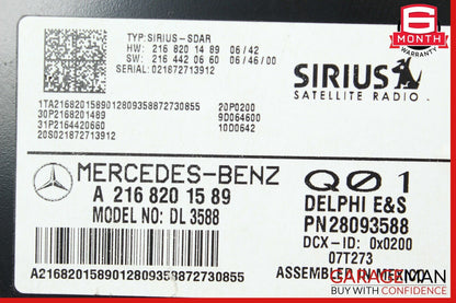07-09 Mercedes W204 C300 C350 Sirius Satellite Radio Module Receiver OEM