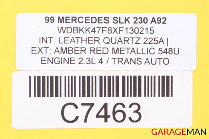 97-04 Mercedes R170 SLK230 C230 Aux Auxiliary Water Pump 0018351364 OEM