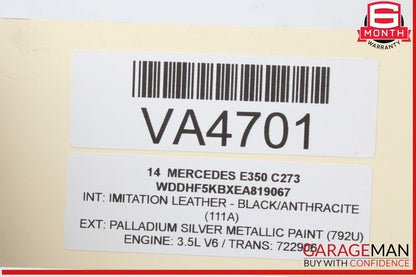 08-20 Mercedes W212 E350 E400 E550 Front Right Side Door Lock Latch Actuator OEM
