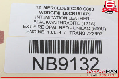 12-16 Mercedes W204 C250 SLK350 GPS Navigation LCD Display Screen Monitor OEM