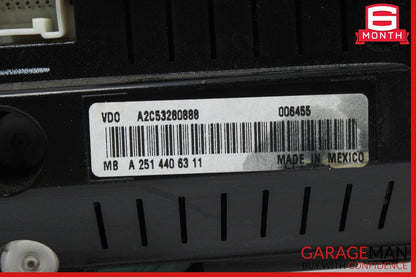 08-13 Mercedes W251 R350 R500 Instrument Cluster Speedometer 2514406311 OEM