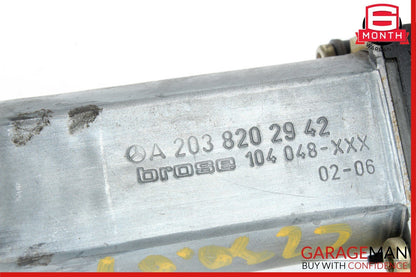 01-07 Mercedes W203 C230 Rear Left Door Window Motor 2038202942 OEM