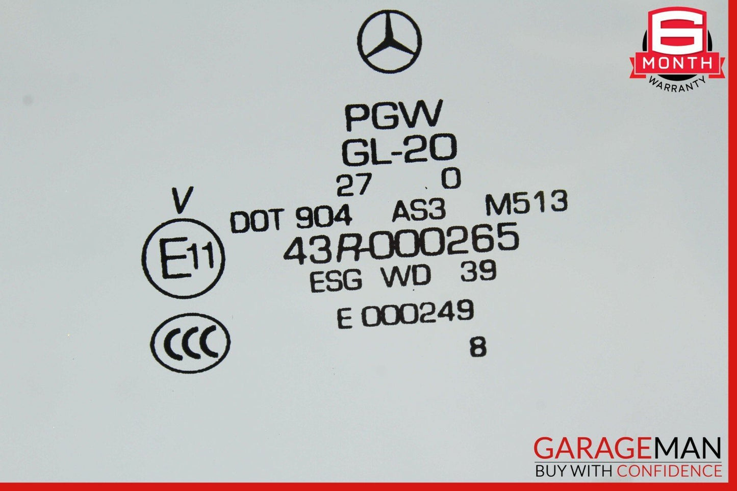 06-10 Mercedes W251 R350 R550 Rear Left Side Door Window Auto Glass Tinted