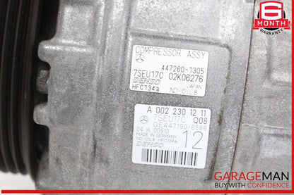 07-11 Mercedes W221 S550 CL550 A/C Air Conditioning Compressor 0022301211 OEM