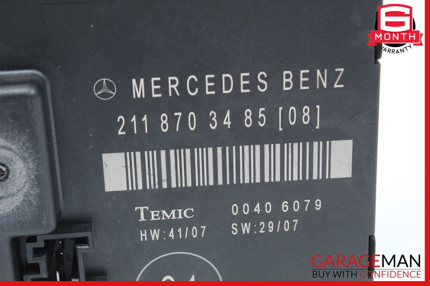07-09 Mercedes W211 E320 E550 Rear Right Door Control Module 2118703485 OEM
