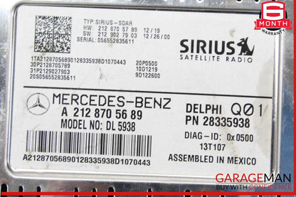 14-19 Mercedes W212 E350 Sirius Satellite Radio Receiver 2128705689 OEM