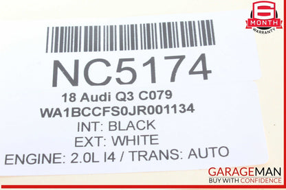 15-18 Audi Q3 Rear Bumper Park Assist Wire Harness w/ PDC Sensors OEM