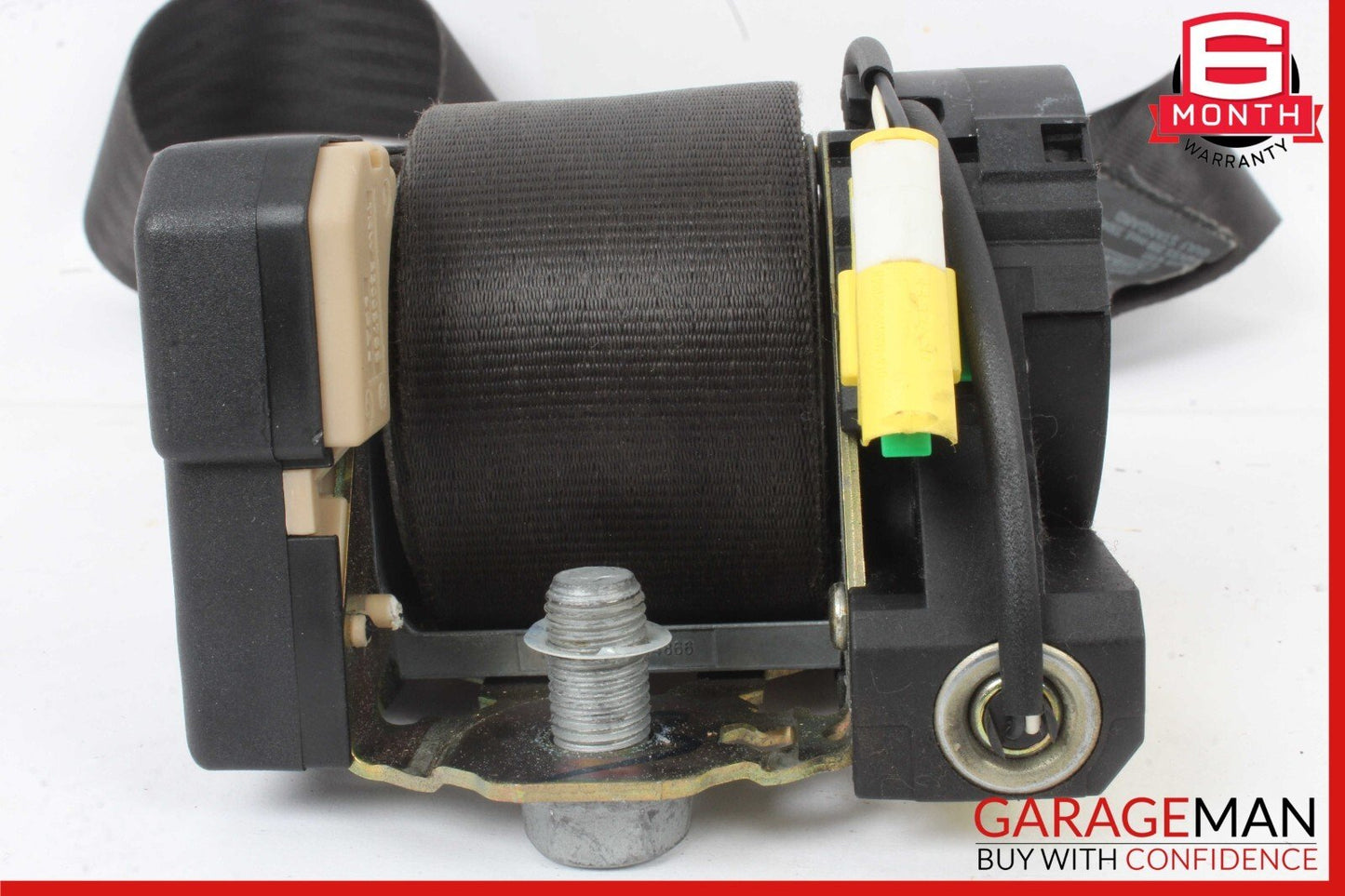 03-08 Maserati Quattroporte M139 Front Left Driver Side Seat Belt Black OEM