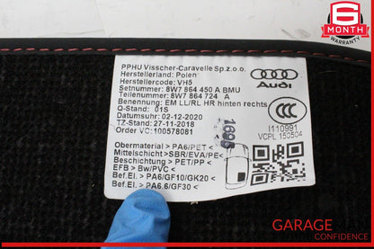 18-24 Audi S5 A5 Front and Rear Floor Carpet Mat Set 8W7864450A OEM