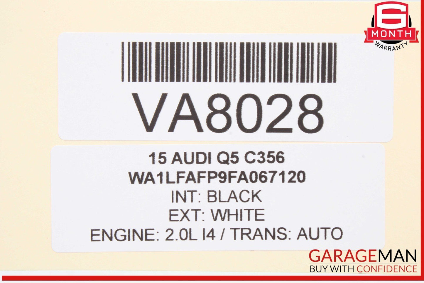 09-17 Audi Q5 SQ5 Rear View Camera Computer Control Module Unit 8R0907441A OEM