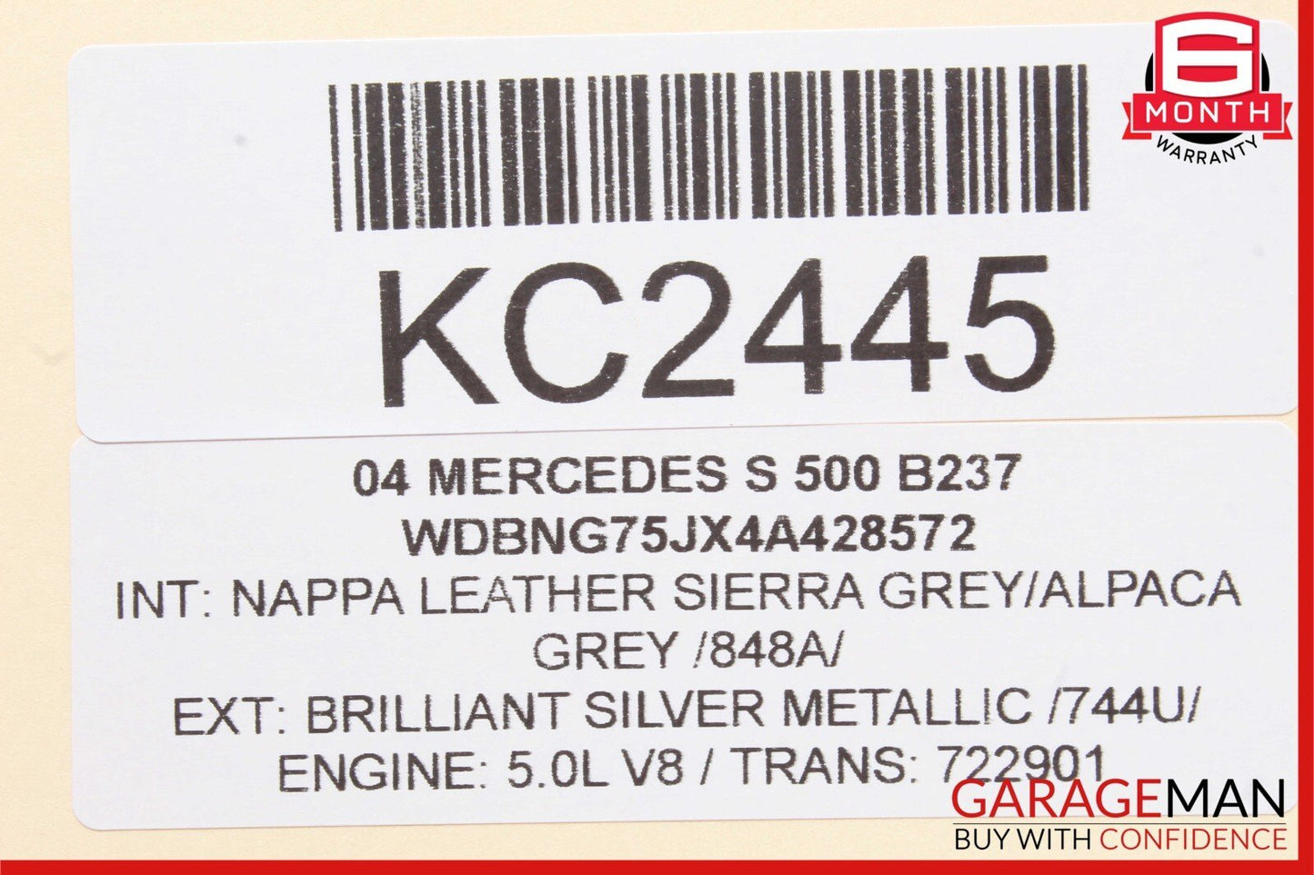 03-06 Mercedes W220 S500 S430 Headlight Head Light Lamp Control Module Unit