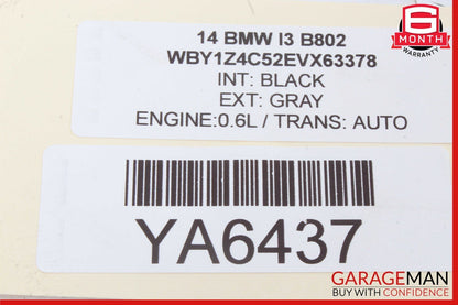 14-21 BMW I3 i01 Hybrid Rear Left Driver Side Seat Belt Retractor 34128958 OEM