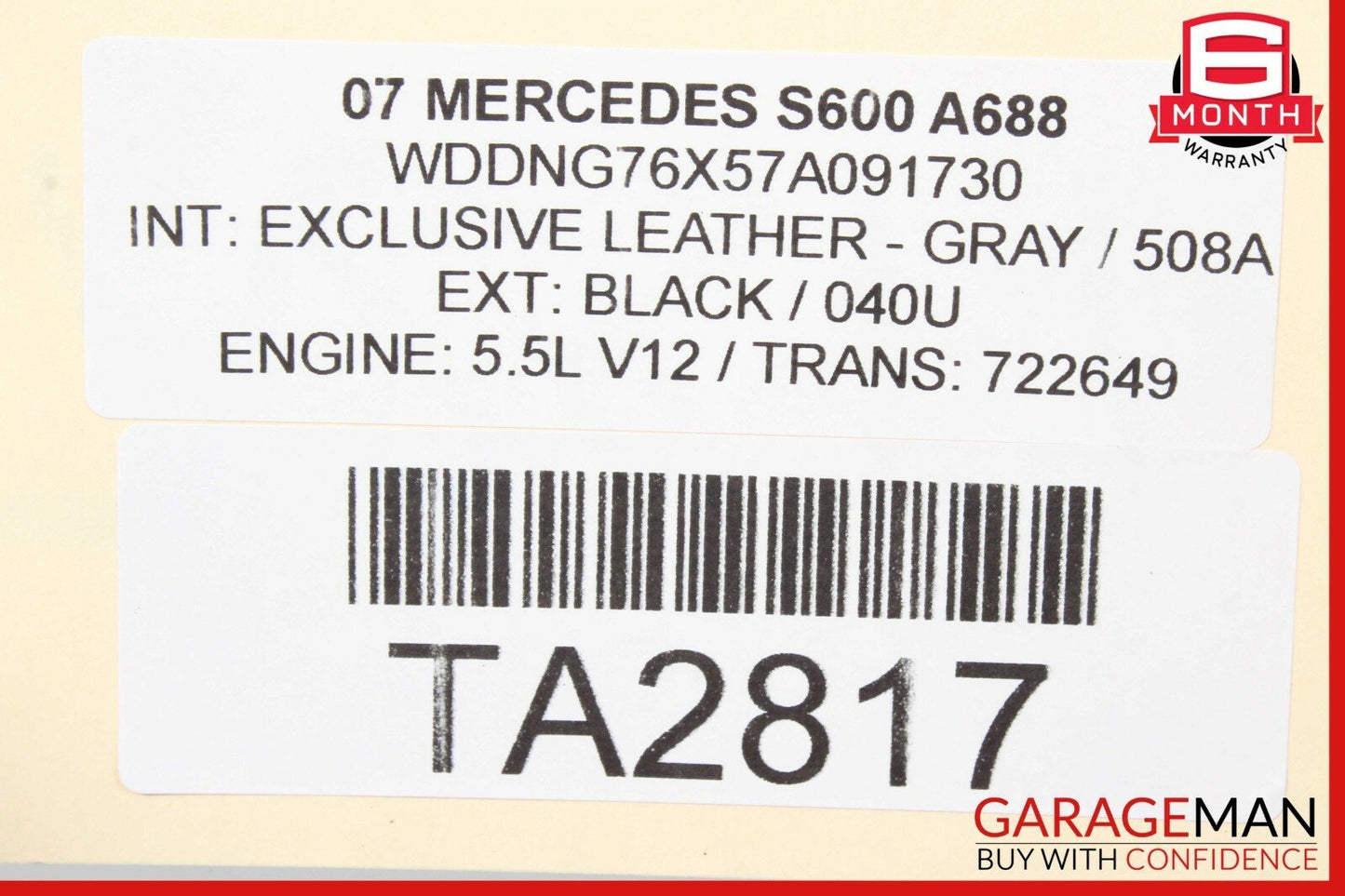 07-14 Mercedes CL550 S600 S63 AMG Front Left RWD Spindle Knuckle Hub Bearing OEM