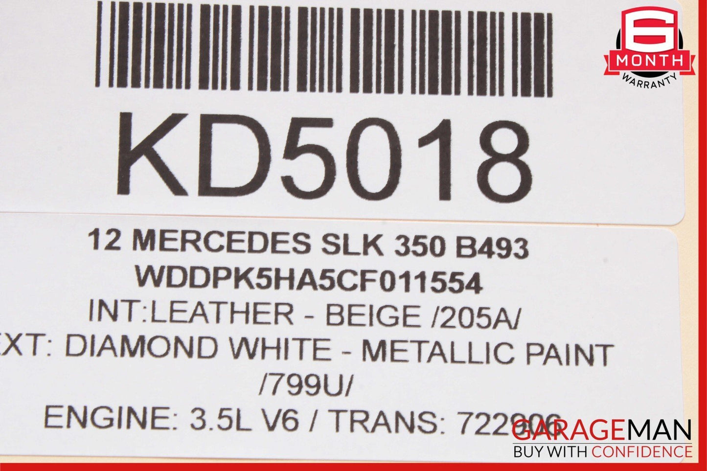 08-20 Mercedes R172 SLK350 C350 Headlight Fog Light Switch Control Module OEM