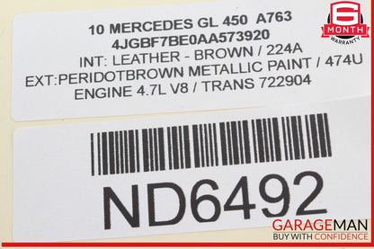 06-13 Mercedes X164 GL450 Front Right Side Door Lock Latch Actuator OEM