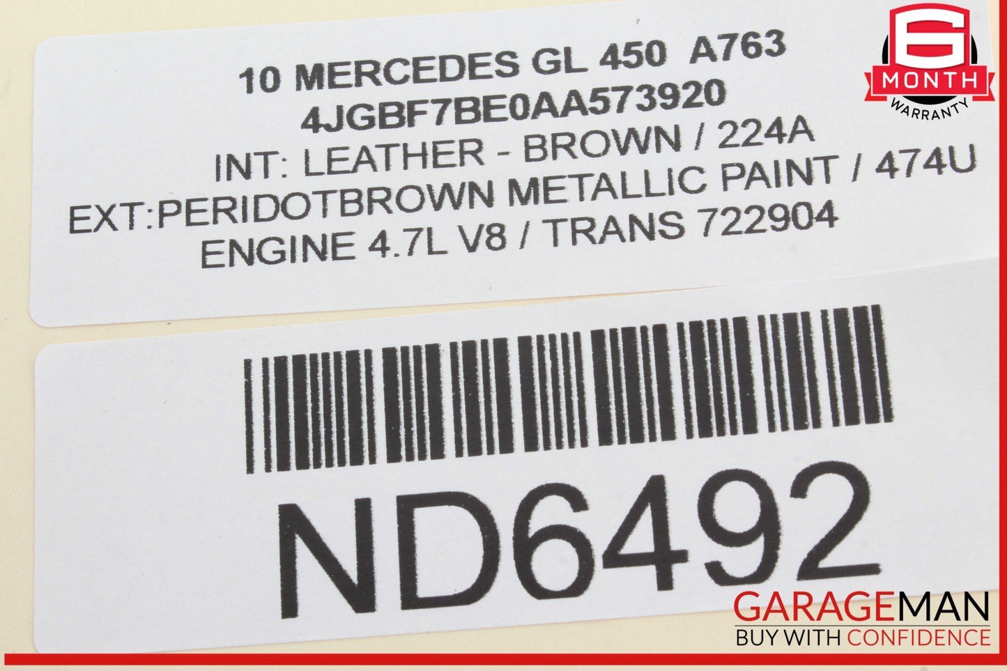 06-13 Mercedes X164 GL450 Front Right Side Door Lock Latch Actuator OEM