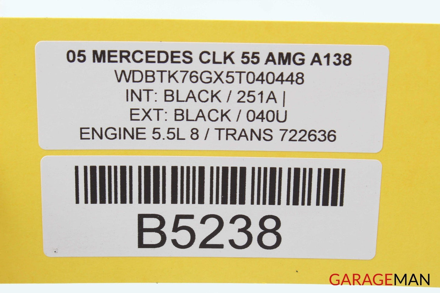 03-09 Mercedes W209 CLK55 AMG Front Right Passenger Side Exterior Door Handle