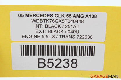 03-09 Mercedes W209 CLK55 AMG Front Right Passenger Side Exterior Door Handle