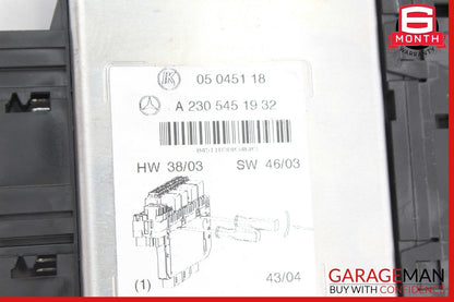 03-12 Mercedes R230 SL550 SL55 AMG Front Left SAM Fuse Box Control Module OEM