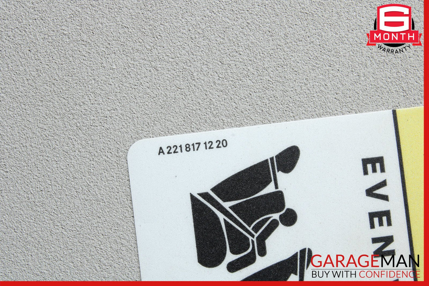 09-13 Mercedes W251 R350 R320 Front Right Side Sun Visor Sun Shade Gray OEM