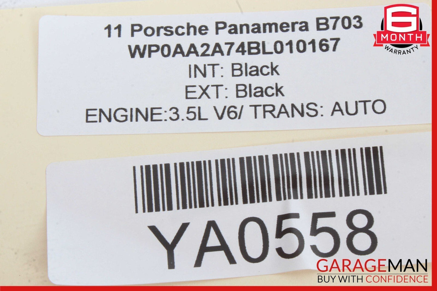10-16 Porsche Panamera 970 Front or Rear Right Door Window Regulator Motor OEM