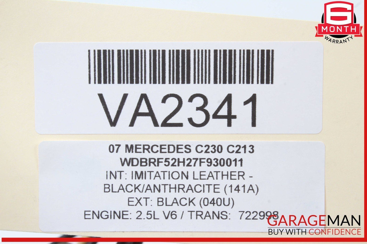 01-07 Mercedes W203 C230 C350 Rear Left Side Door Lock Latch Actuator OEM