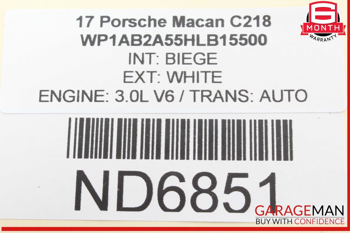 15-24 Porsche Macan 95B Trunk Liftgate Lid Control Module Unit 7P5959107E OEM