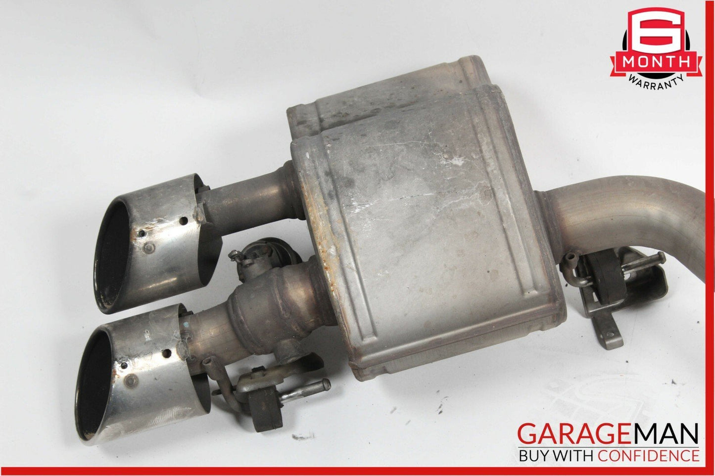 14-17 Maserati Ghibli Rear Left Side Exhaust System Muffler Dual Tip Assembly