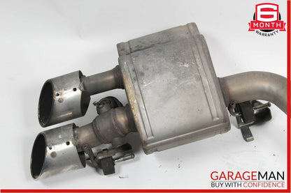 14-17 Maserati Ghibli Rear Left Side Exhaust System Muffler Dual Tip Assembly