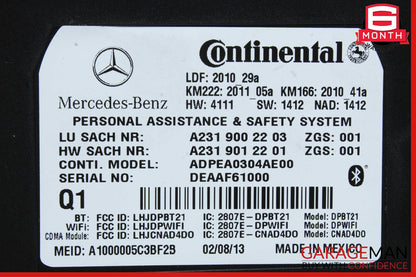 Mercedes W204 C250 E550 GL450 SLK250 Tele Aid Control Module 2319002203 OEM