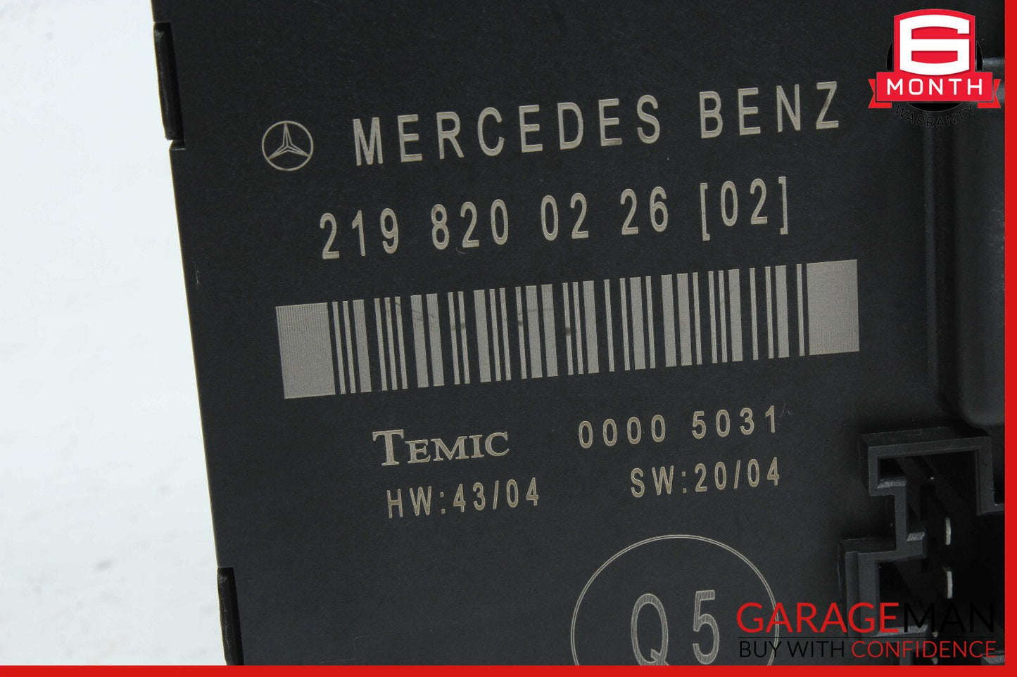 06-11 Mercedes W219 CLS550 CLS350 Rear Left Door Control Module 2198200226 OEM