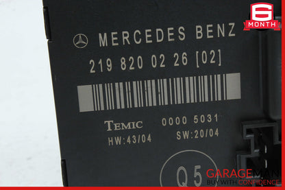 06-11 Mercedes W219 CLS550 CLS350 Rear Left Door Control Module 2198200226 OEM