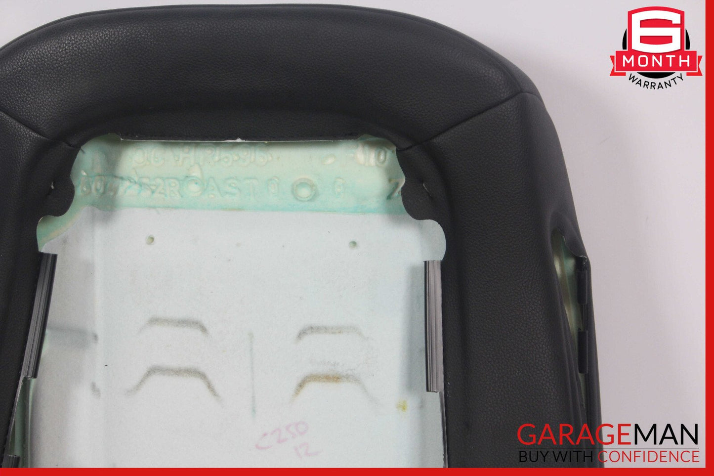 08-14 Mercedes W204 C250 Top Upper Seat Cushion Front Right Side Black OEM