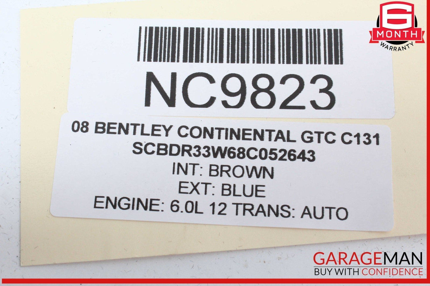 03-12 Bentley Continental GTC Floor Shifter Gear Shift Selector Box 3W1713041E