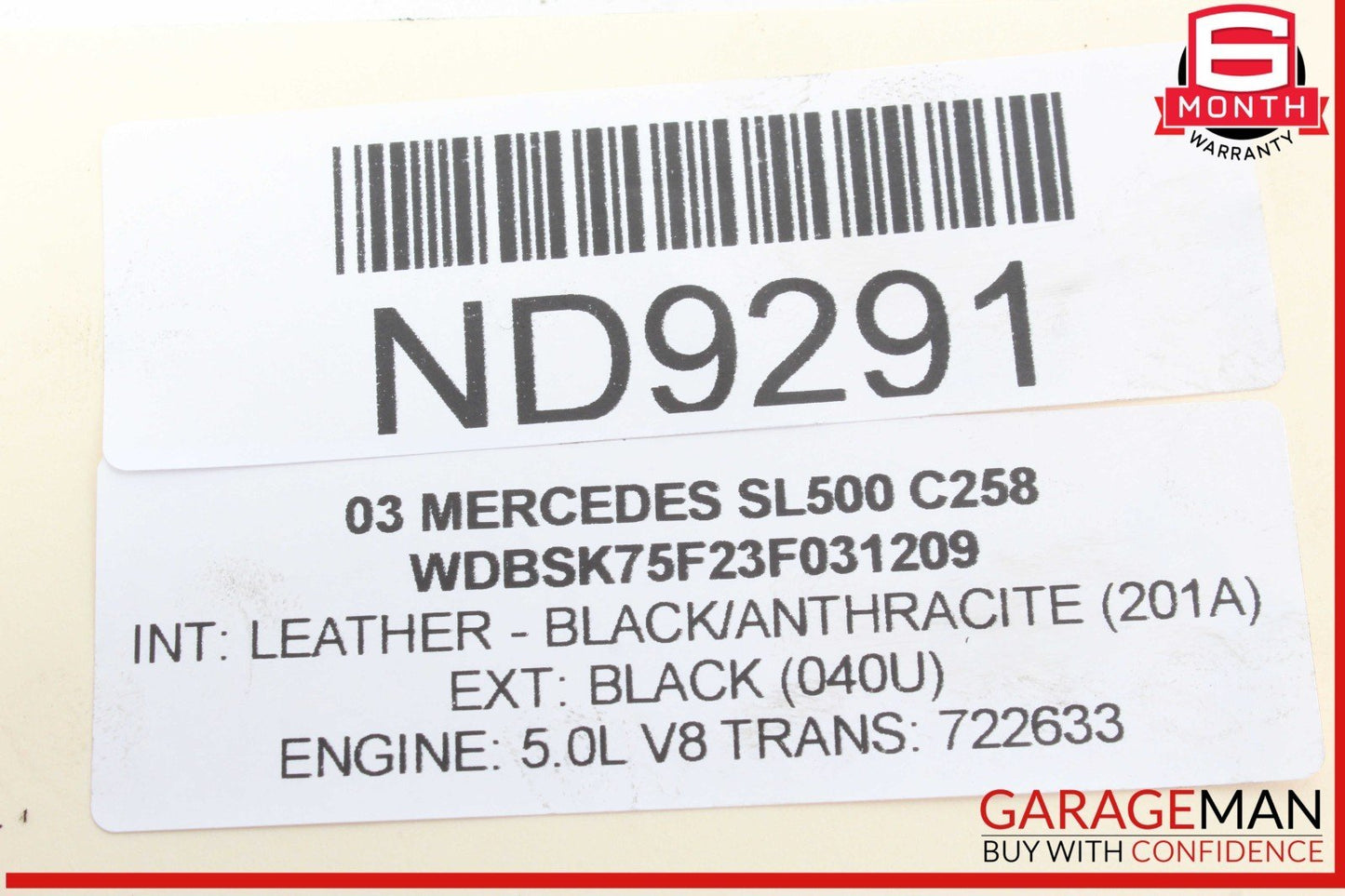00-08 Mercedes R230 SL500 ABC Pressure Relief Valve Hydraulic Suspension OEM