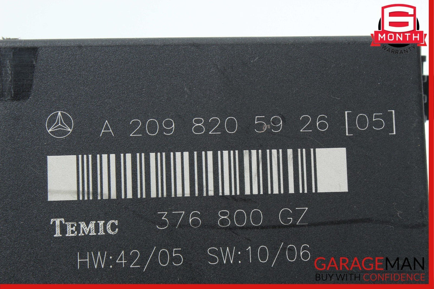 03-09 Mercedes W209 CLK320 CLK500 CLK55 AMG Temic Rear Body Control Module Unit