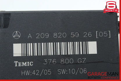 03-09 Mercedes W209 CLK320 CLK500 CLK55 AMG Temic Rear Body Control Module Unit