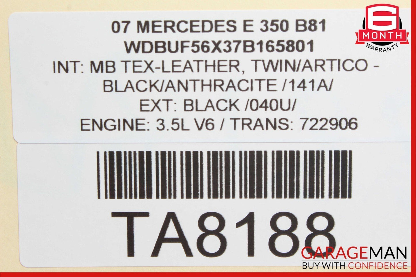 03-09 Mercedes W211 E350 E500 E550 Rear Right Door Control Module Unit OEM