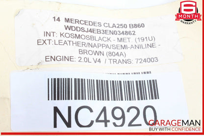 14-20 Mercedes W117 CLA250 Front Right Passenger Side Seat Belt Seatbelt OEM