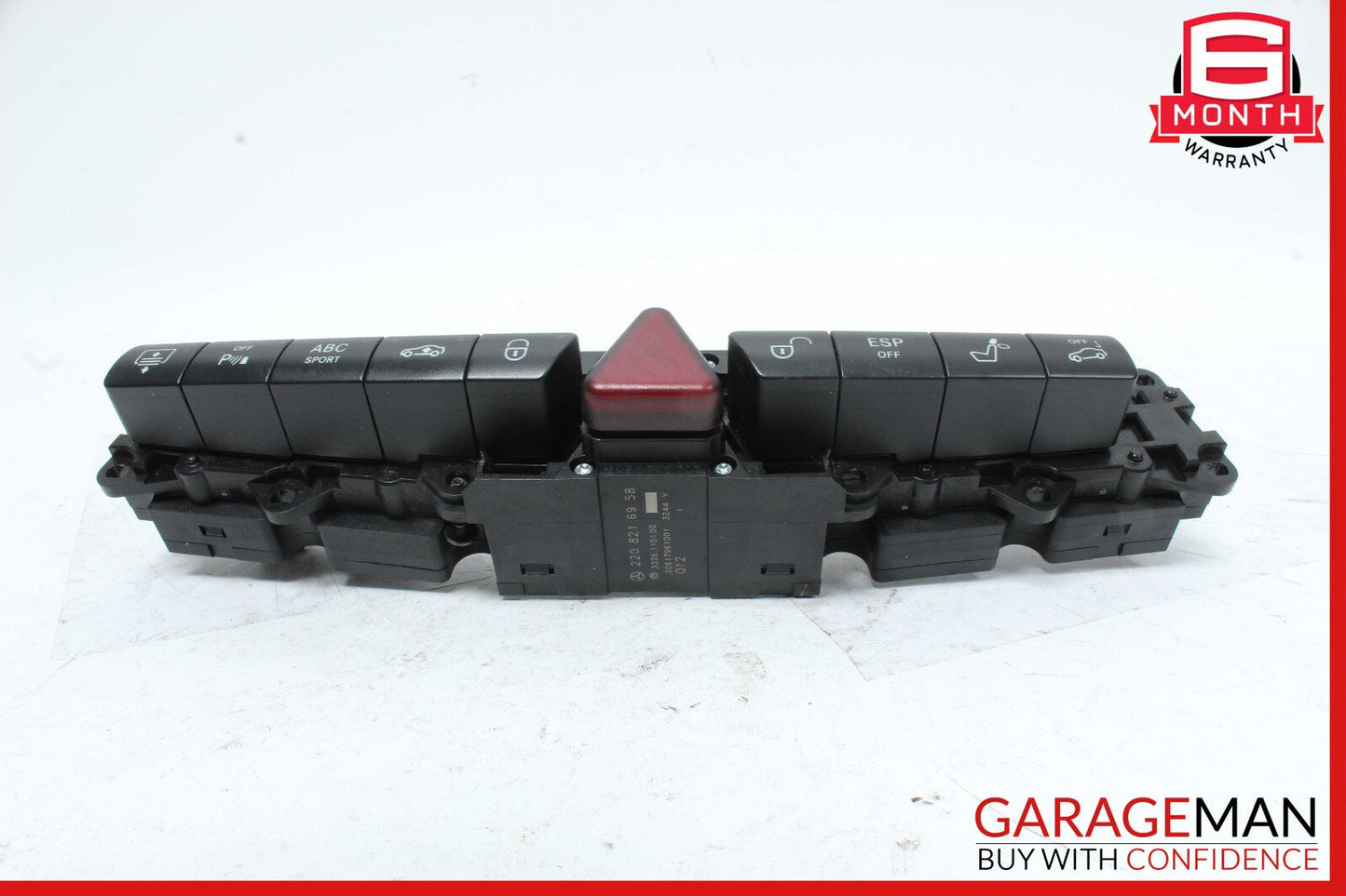 03-06 Mercedes W220 S55 Dashboard Center Switch ESP Hazard Door Lock OEM