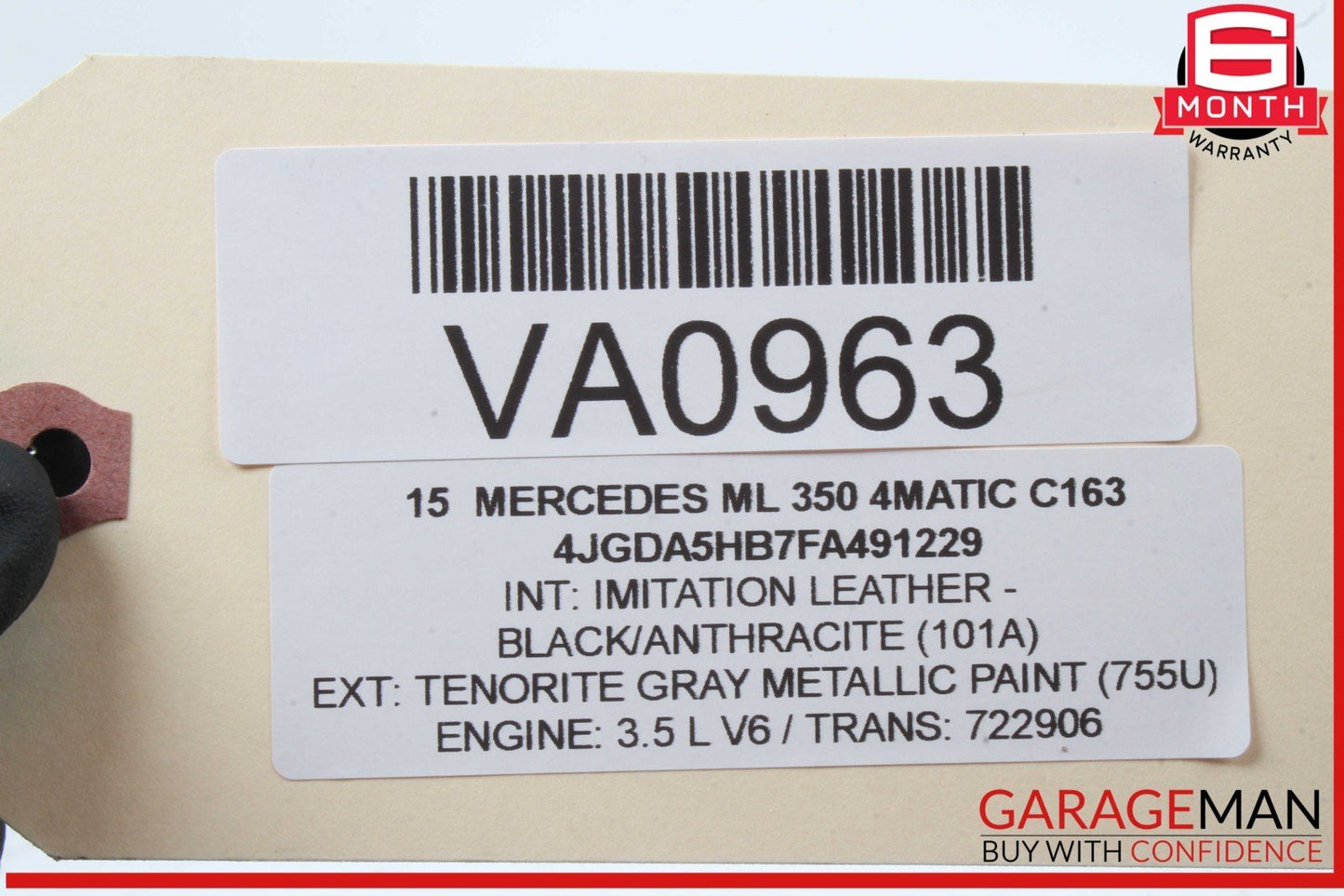 12-16 Mercedes W166 ML350 4MATIC Rear Right Side Door Lock Latch Actuator OEM