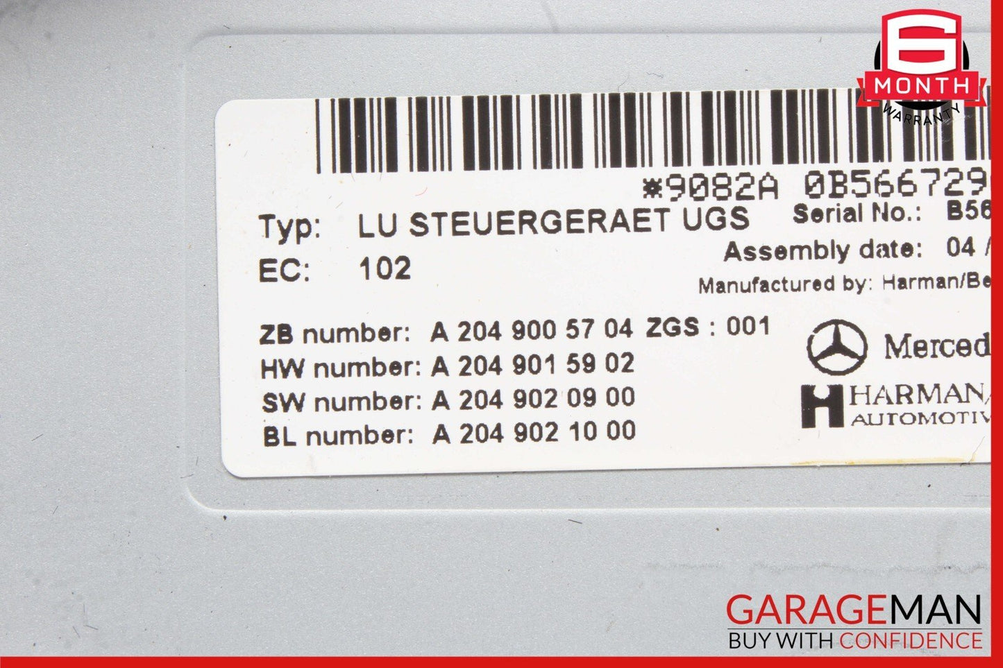 05-14 Mercedes R230 SL550 GL450 Communication Interface Module 2049005704 OEM