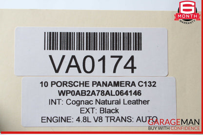 10-16 Porsche Panamera 970 Rear Left or Right Side Seat Belt Brown OEM