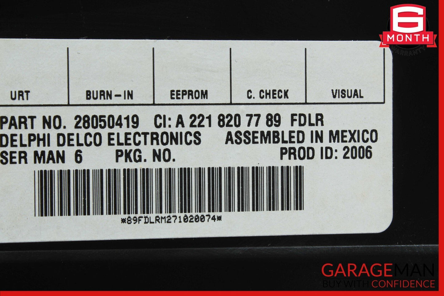 07-14 Mercedes W216 CL550 S550 S600 Sirius Satellite Radio Module Receiver OEM