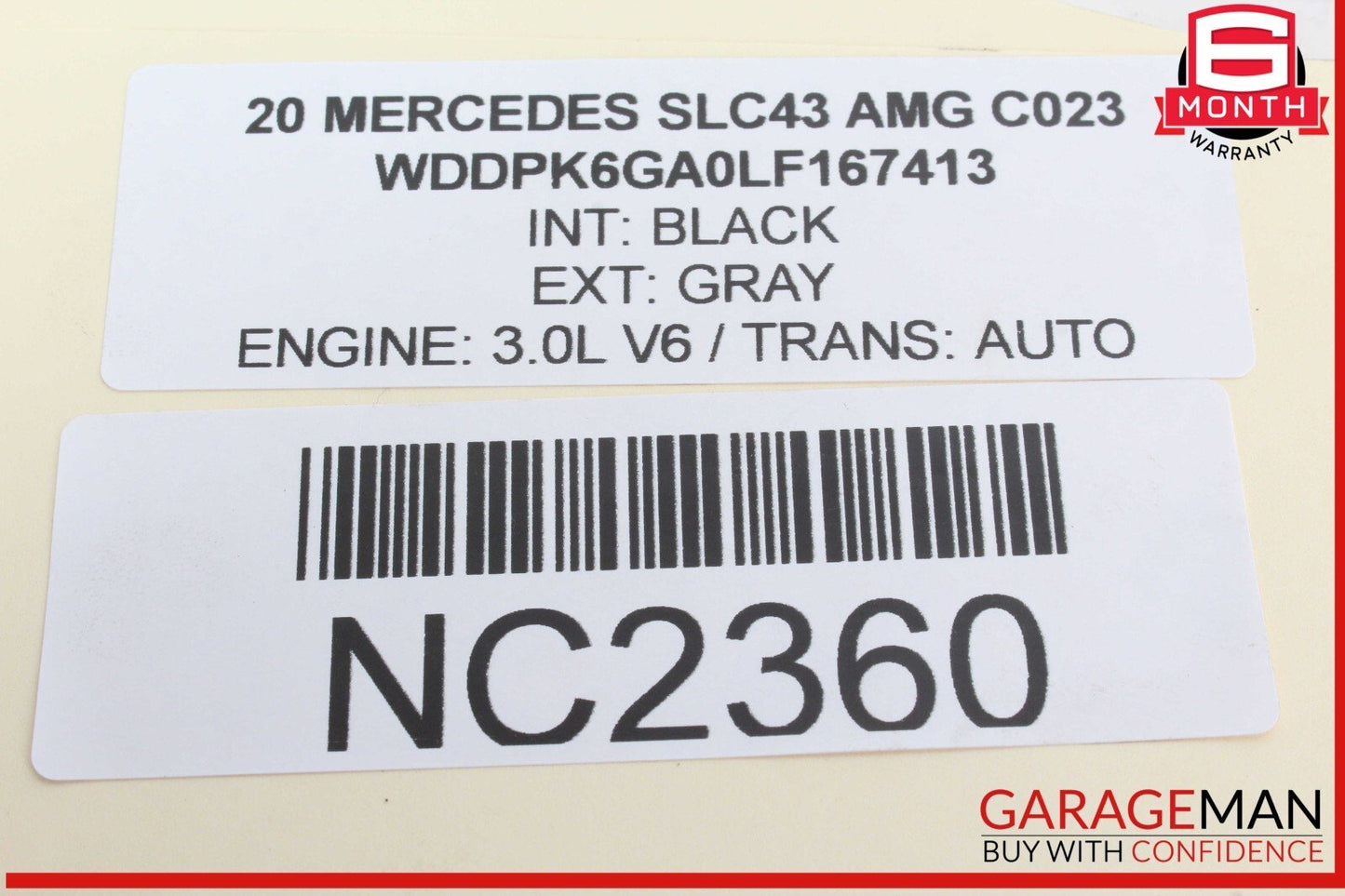 17-20 Mercedes R172 SLC43 AMG Right Side Engine Manifold Intermediate Flange OEM