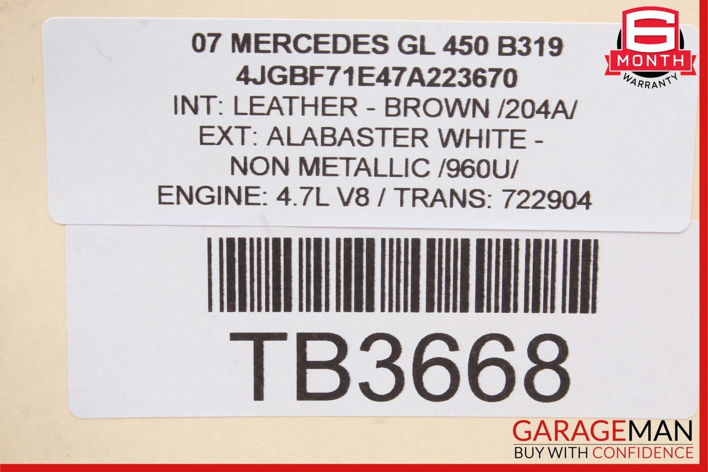 06-12 Mercedes X164 GL450 CLS550 SL550 TPMS Tire Pressure Antenna 0018277201 OEM