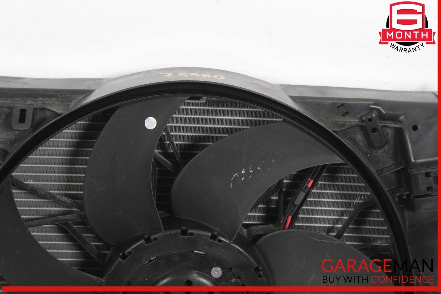 07-14 Mercedes W221 S550 Engine Radiator Cooling Fan Shroud Motor Assembly OEM
